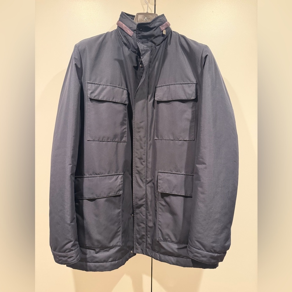 Canali Navy Field Jacket